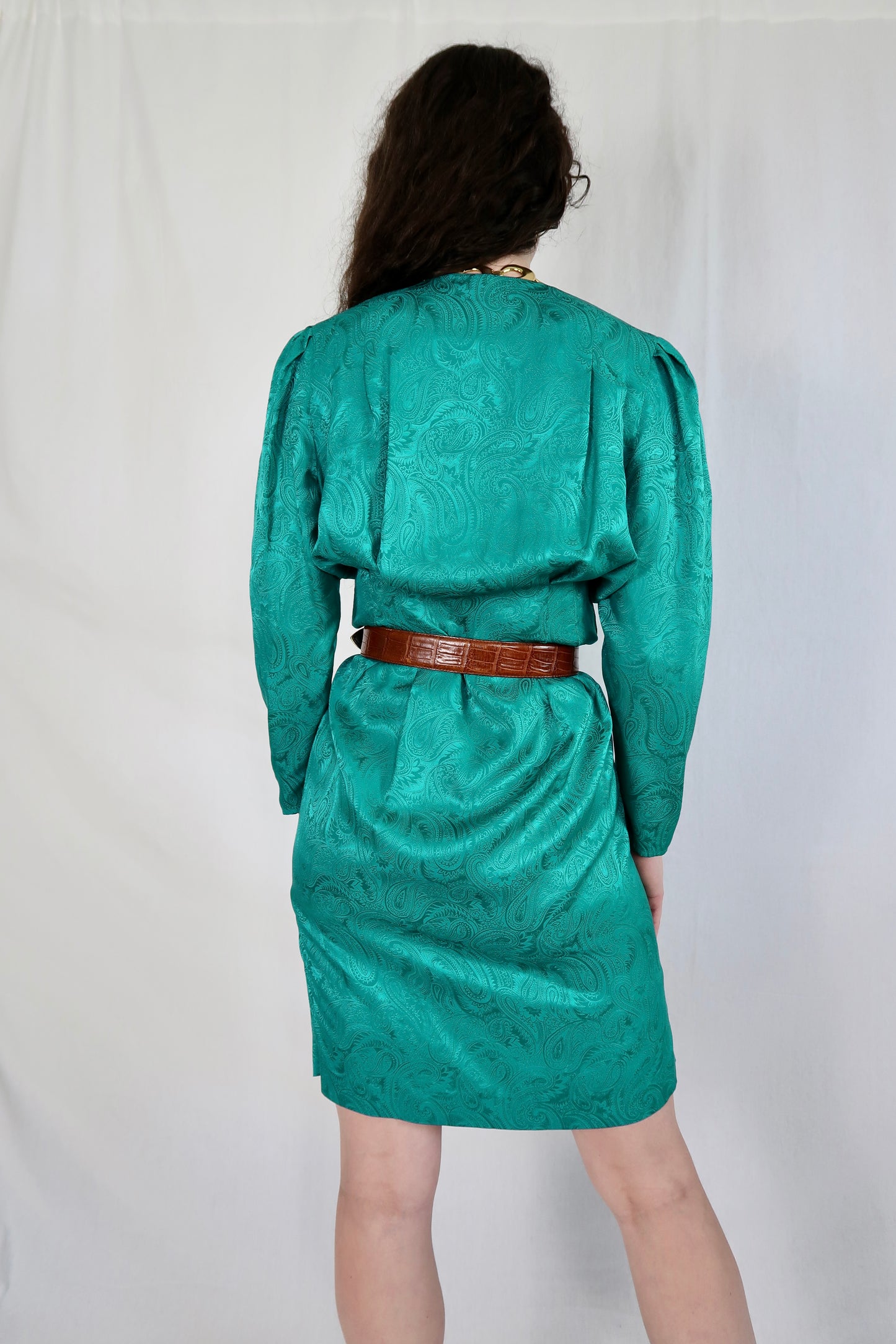 Papéll Green Silk Dress