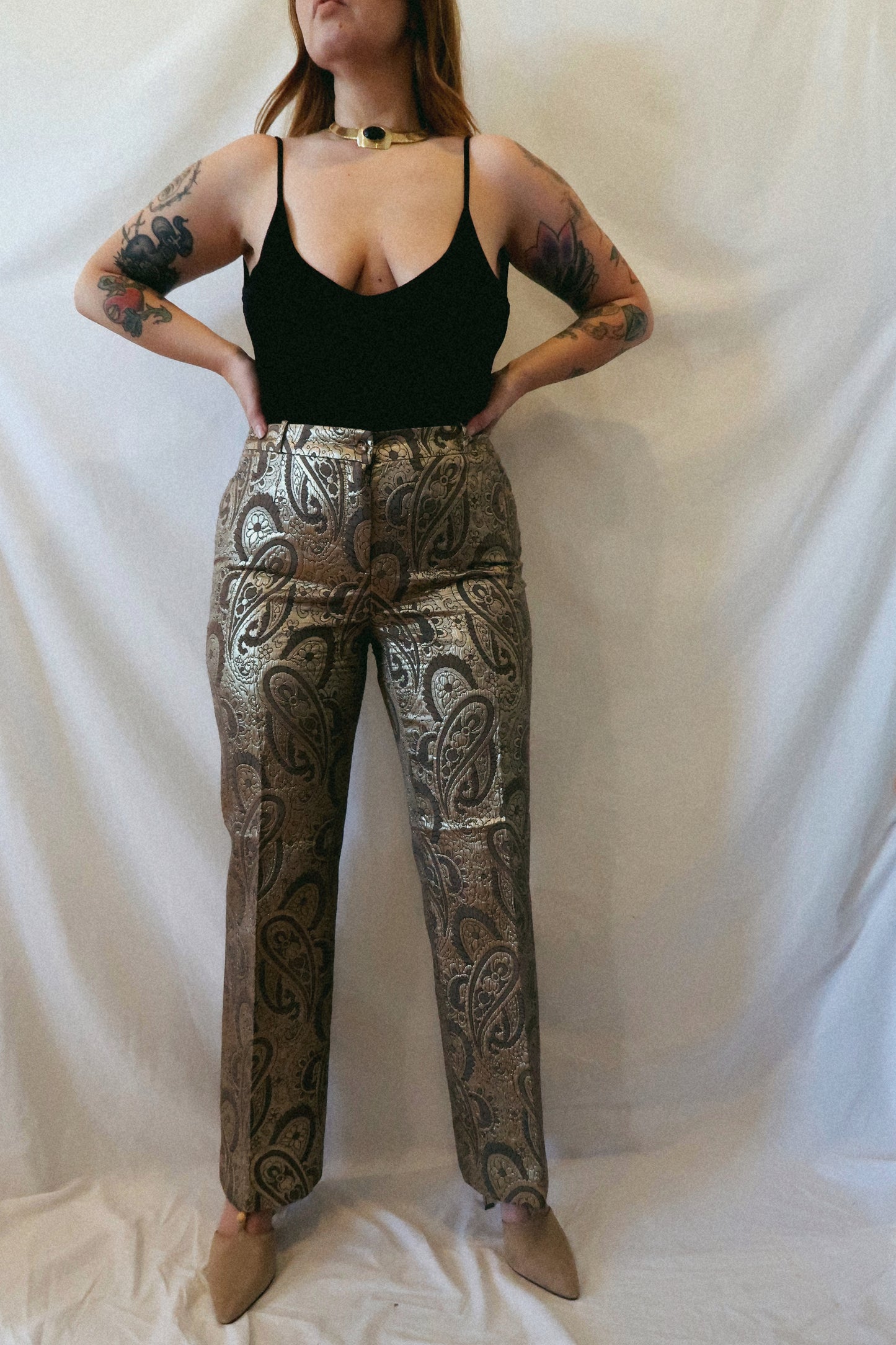 Y2K Celine Brocade Trouser