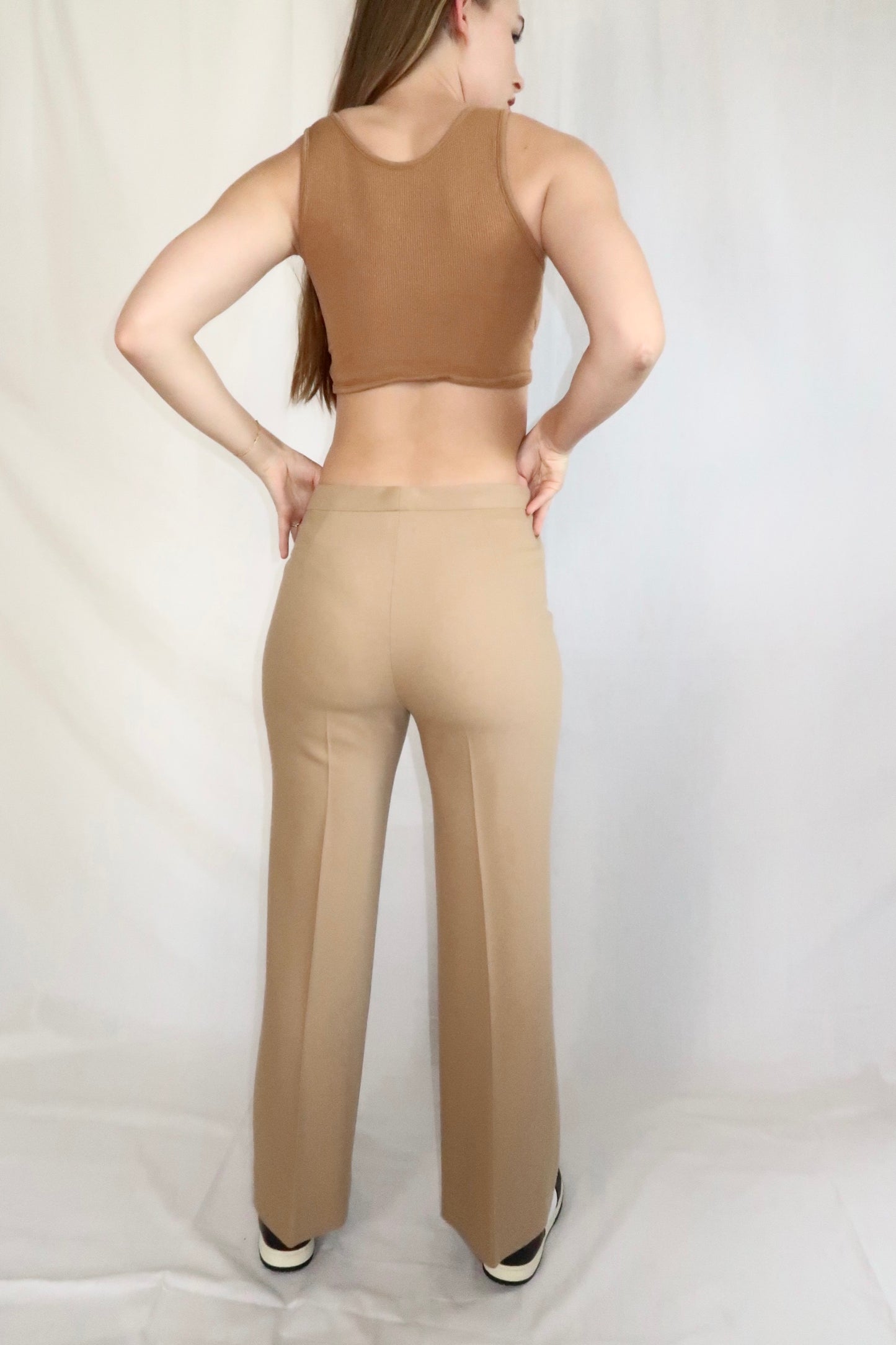 Oscar de La Renta Camel Trouser