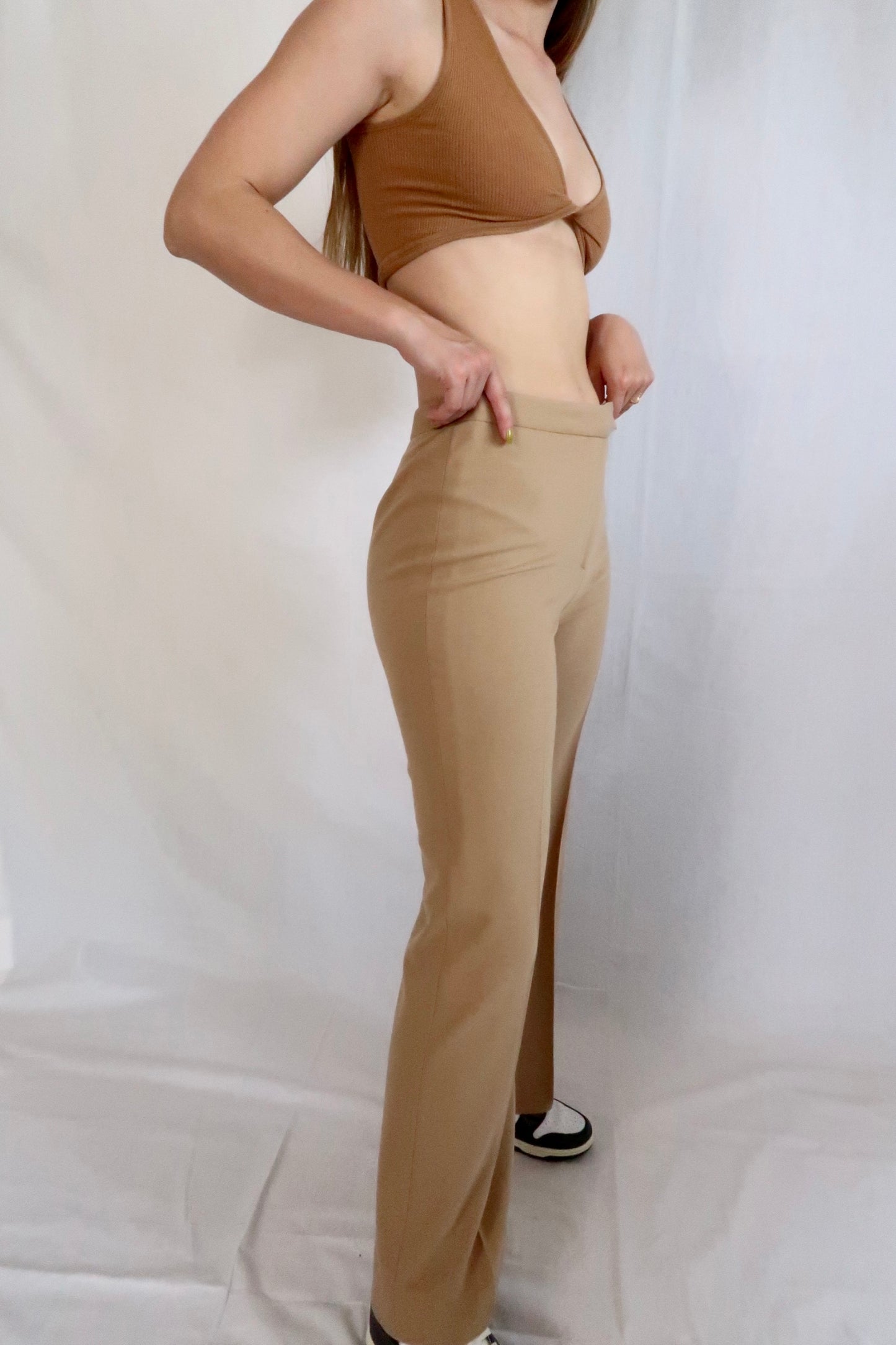 Oscar de La Renta Camel Trouser