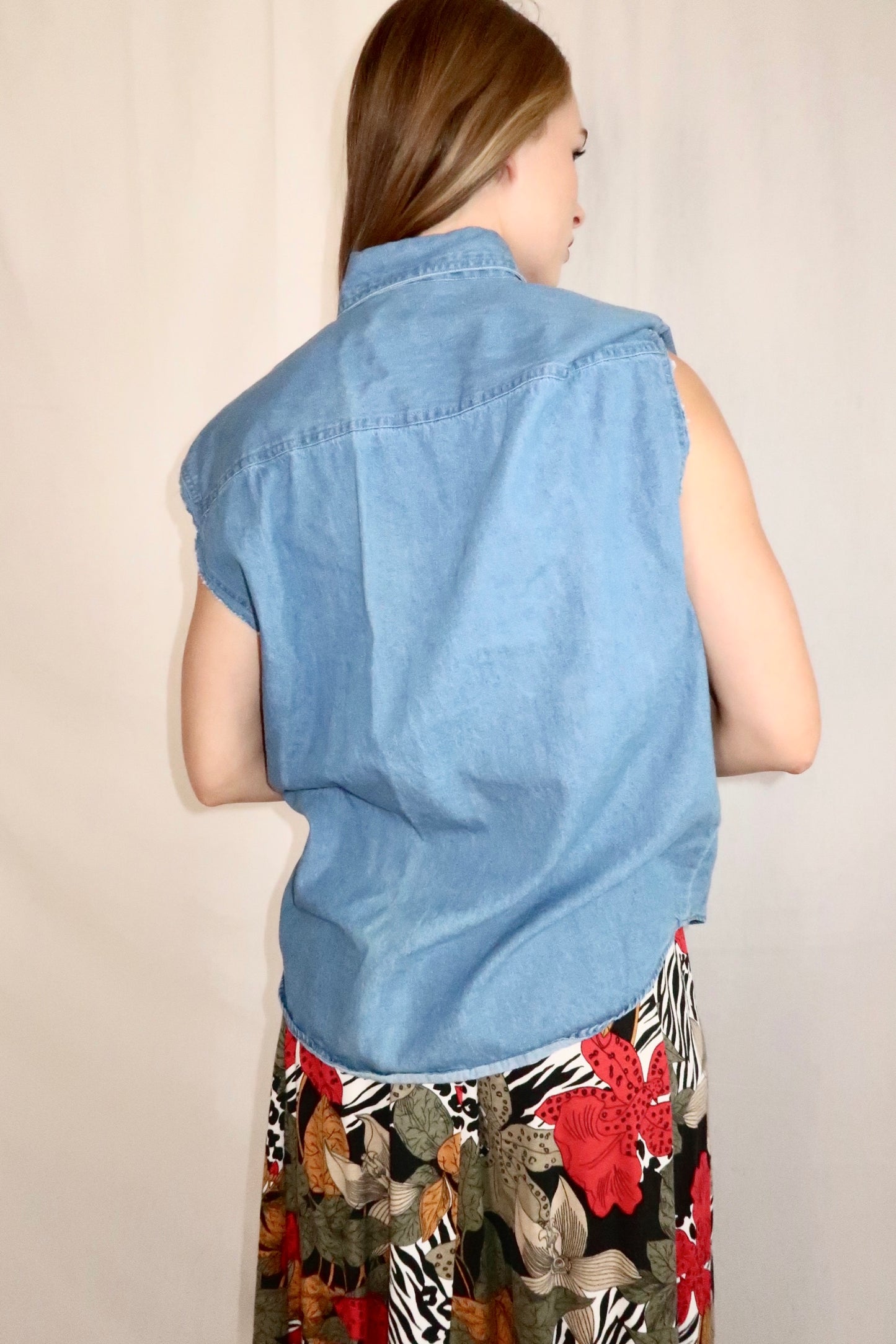 Bay City Sleeveless Denim Top