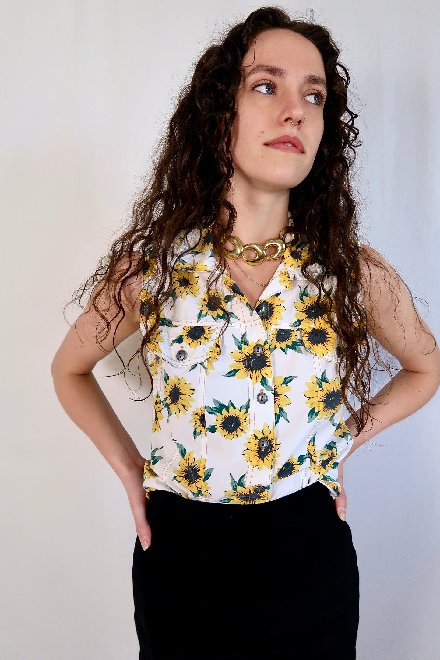 90s Wet Seal Sunflower Top