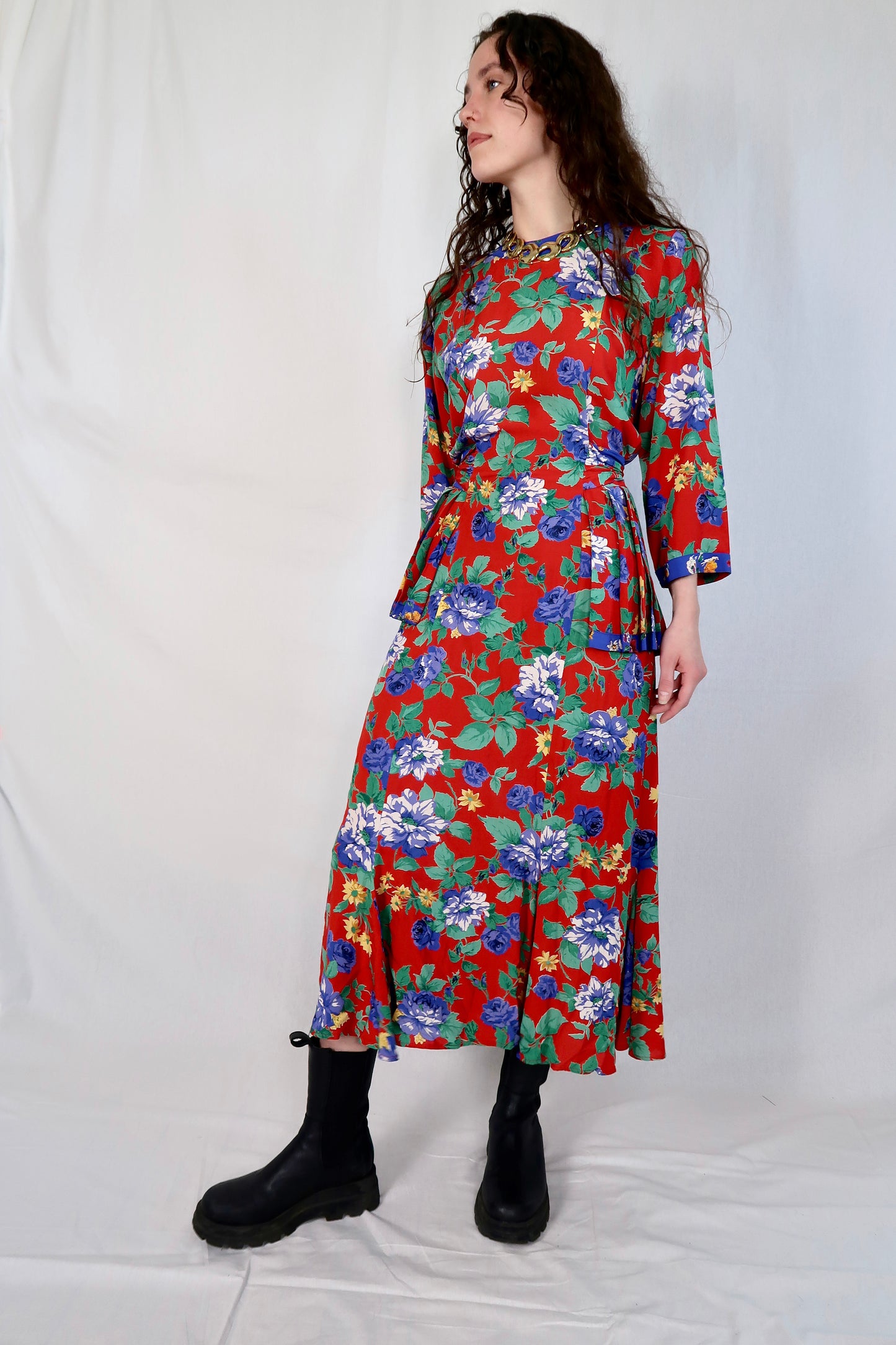 90s Carol Little Floral Dress