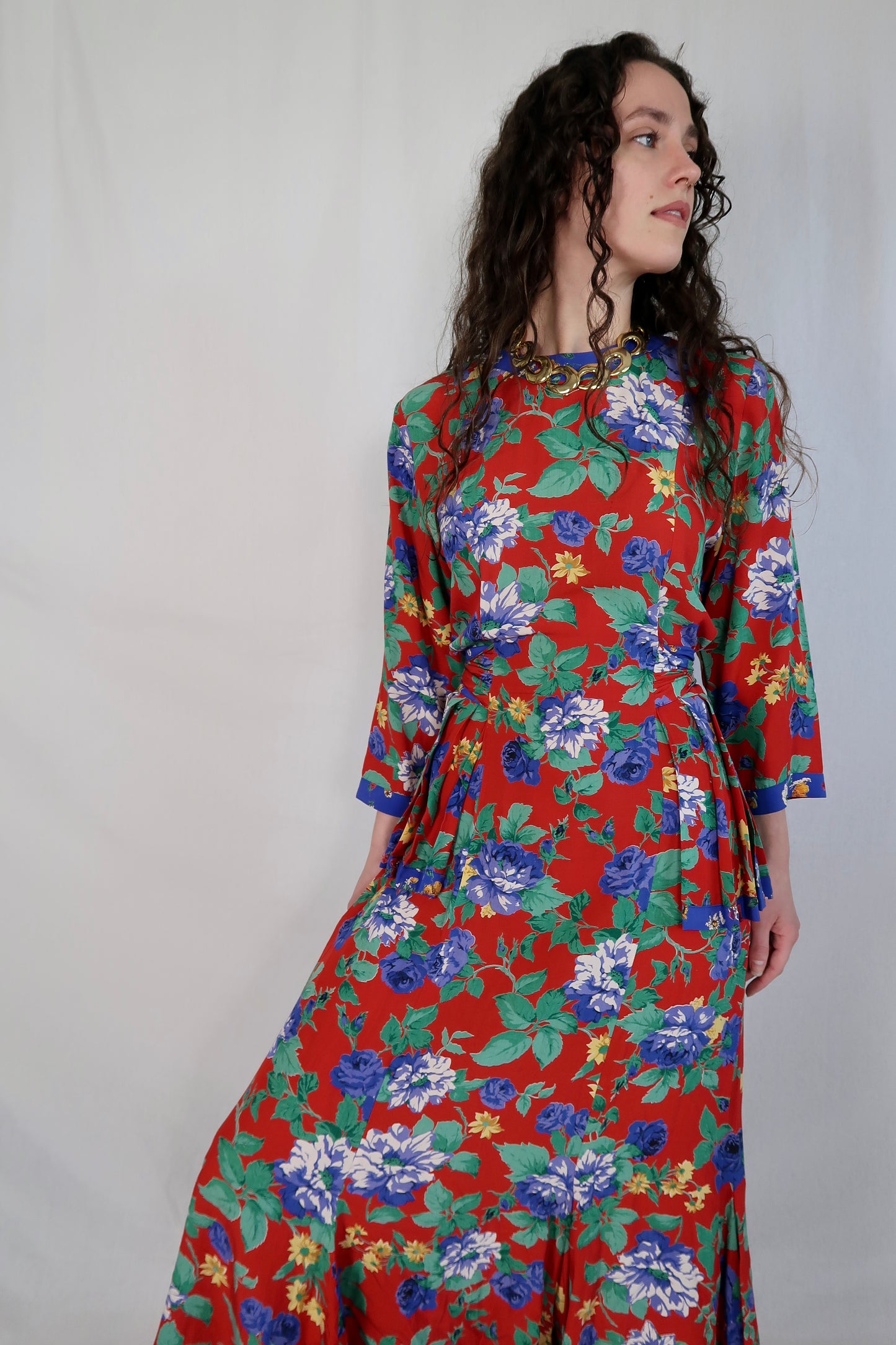 90s Carol Little Floral Dress