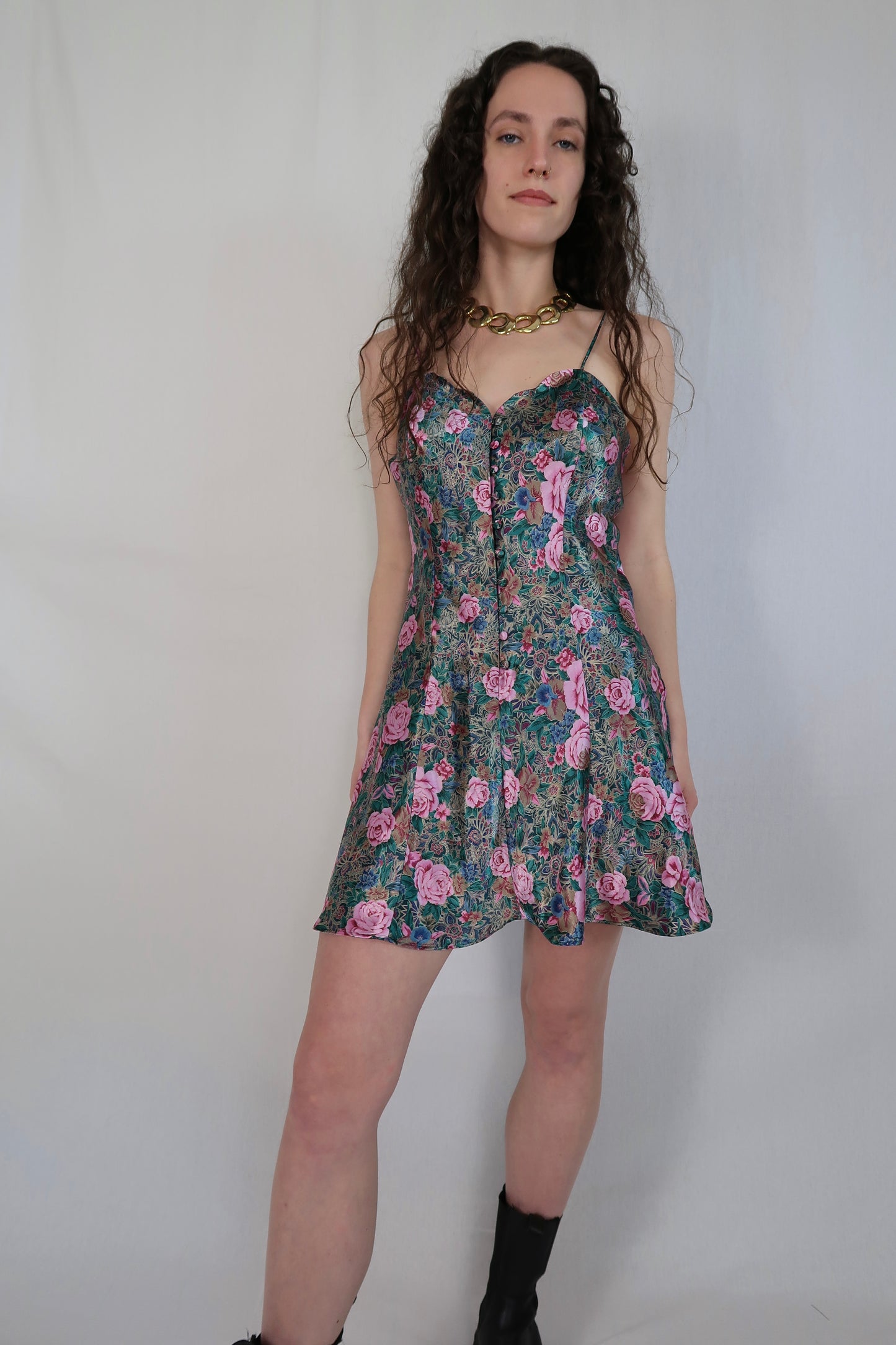 80s/90s Victoria Secret Floral Slip