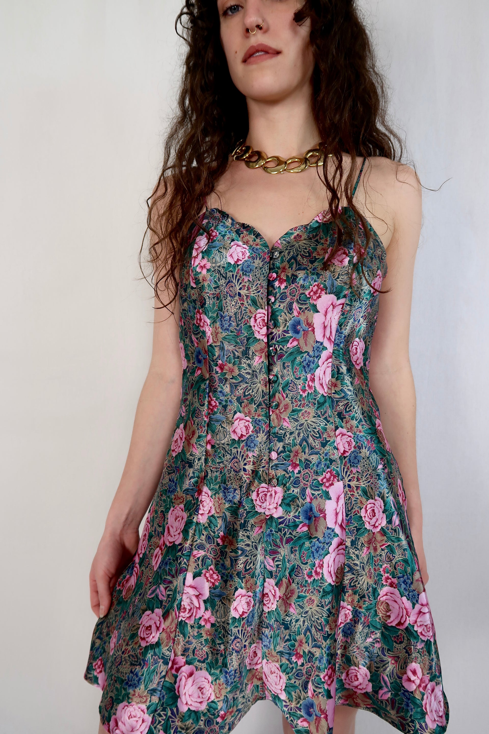 victoria secret floral slip dress 80s/90s Victoria Secret Floral Slip – Lucca Collective