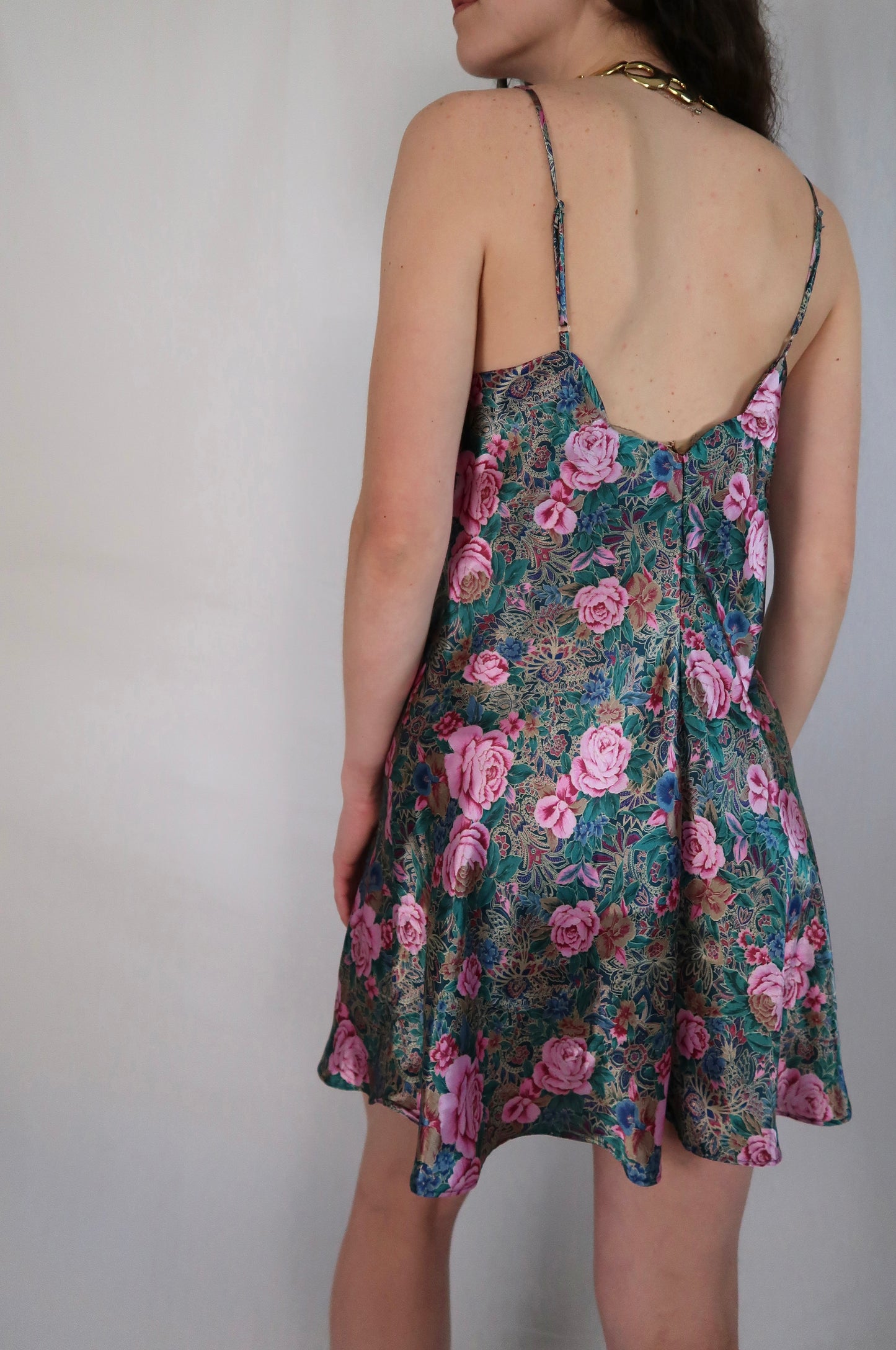 80s/90s Victoria Secret Floral Slip