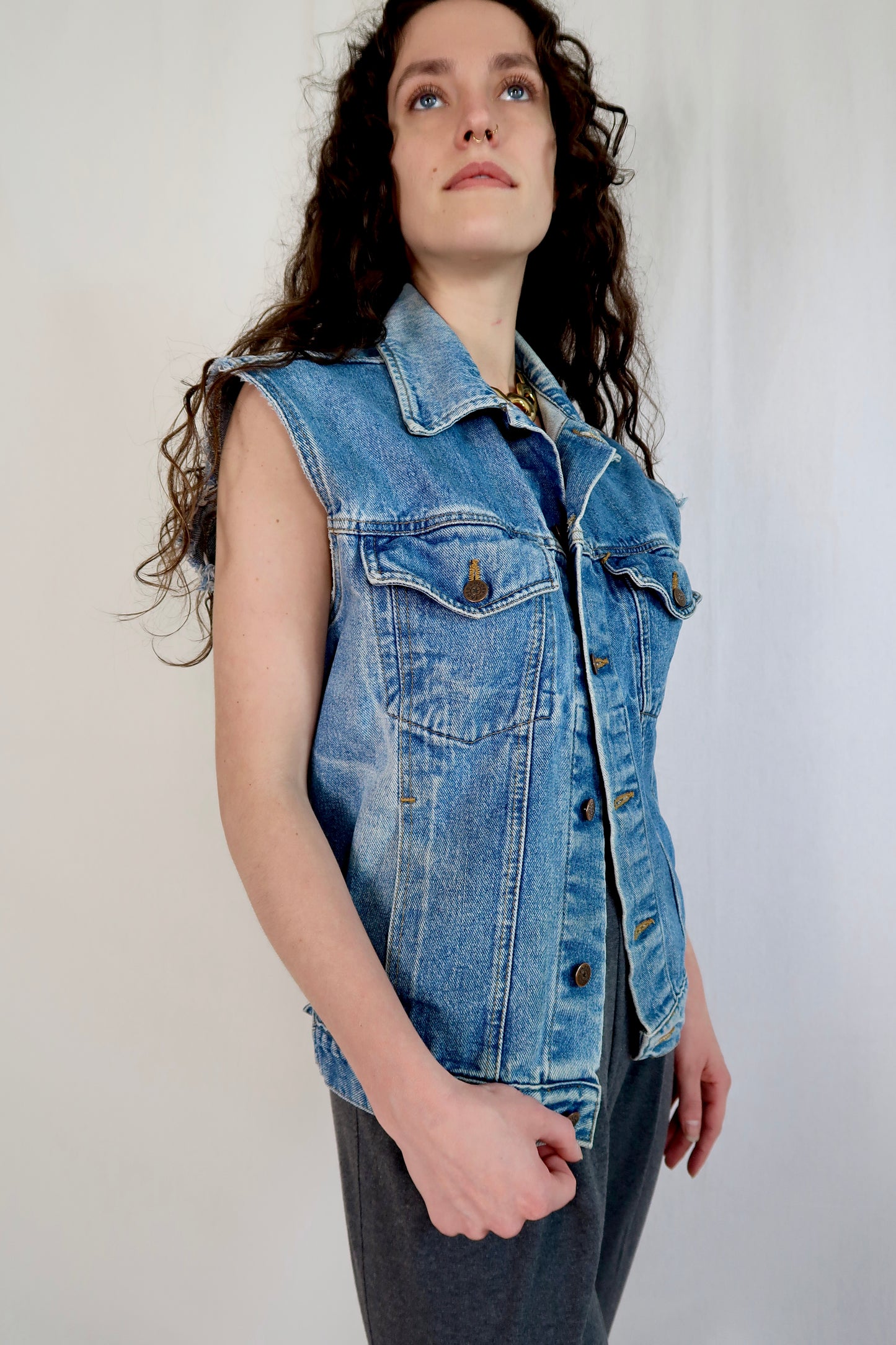 90s Faded Glory Denim Vest